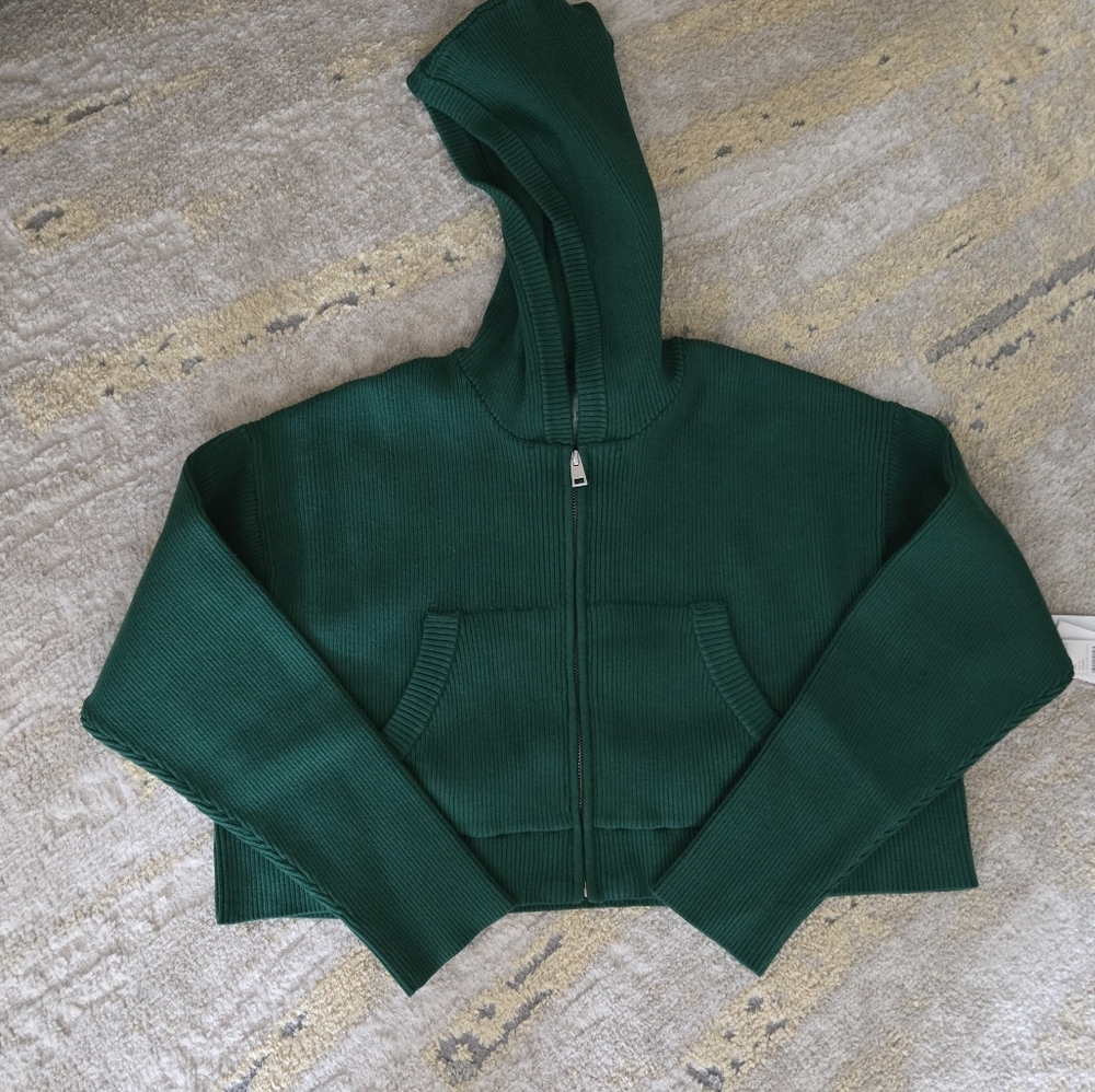 NWT L*Space Cropped Zip Up Hoodie